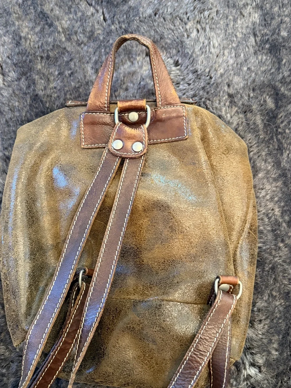 Robe di Firenze leather backpack  - Vintage Style
